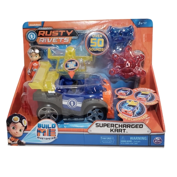 Nickelodeon Rusty Rivets Supercharged Kart Sound Design Toy - Picture 1 of 6